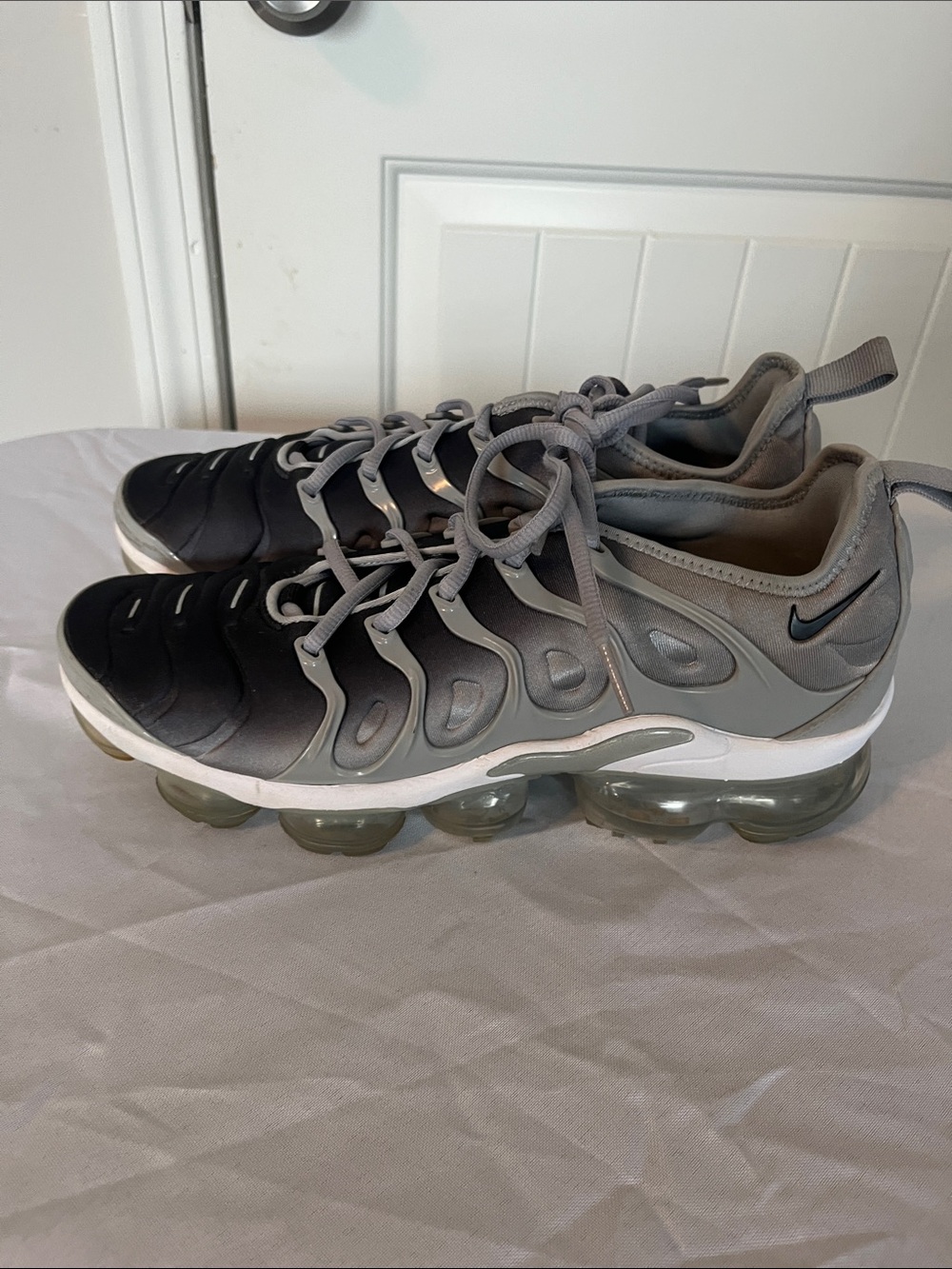 Nike VaporMax Plus Black and Grey Gradient Sneakers